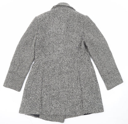 Womens UK Size 10 BHS Black Pea Coat