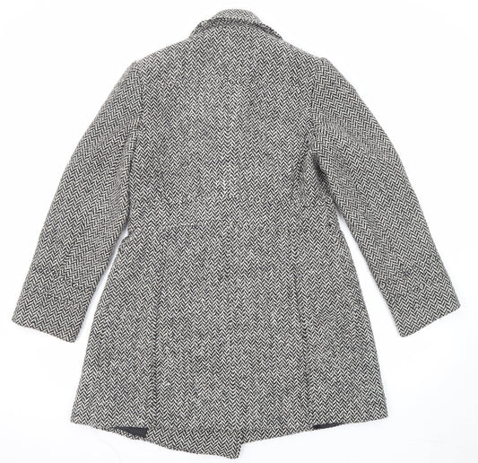 Womens UK Size 10 BHS Black Pea Coat