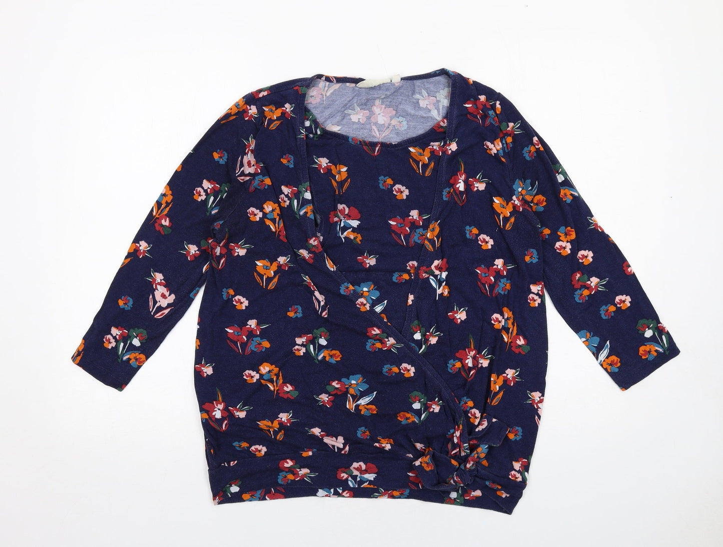 Womens UK Size M JoJo Maman Bébé Blue Basic Blouse