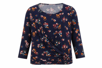 Womens UK Size M JoJo Maman Bébé Blue Basic Blouse