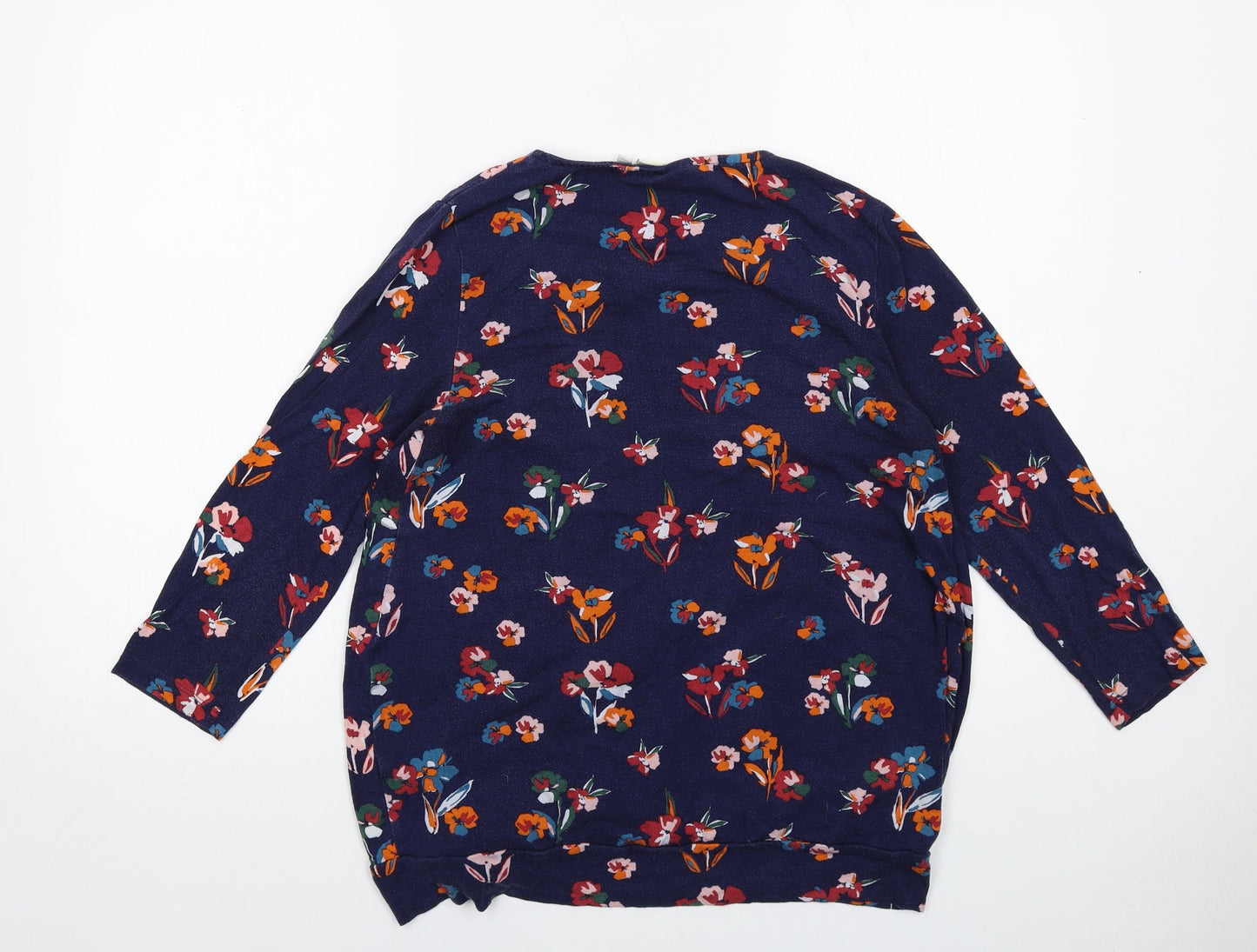 Womens UK Size M JoJo Maman Bébé Blue Basic Blouse
