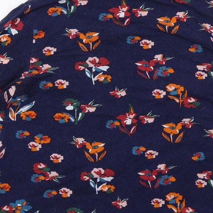 Womens UK Size M JoJo Maman Bébé Blue Basic Blouse