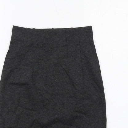 Marks and Spencer Womens Grey Viscose Straight & Pencil Skirt Size 6