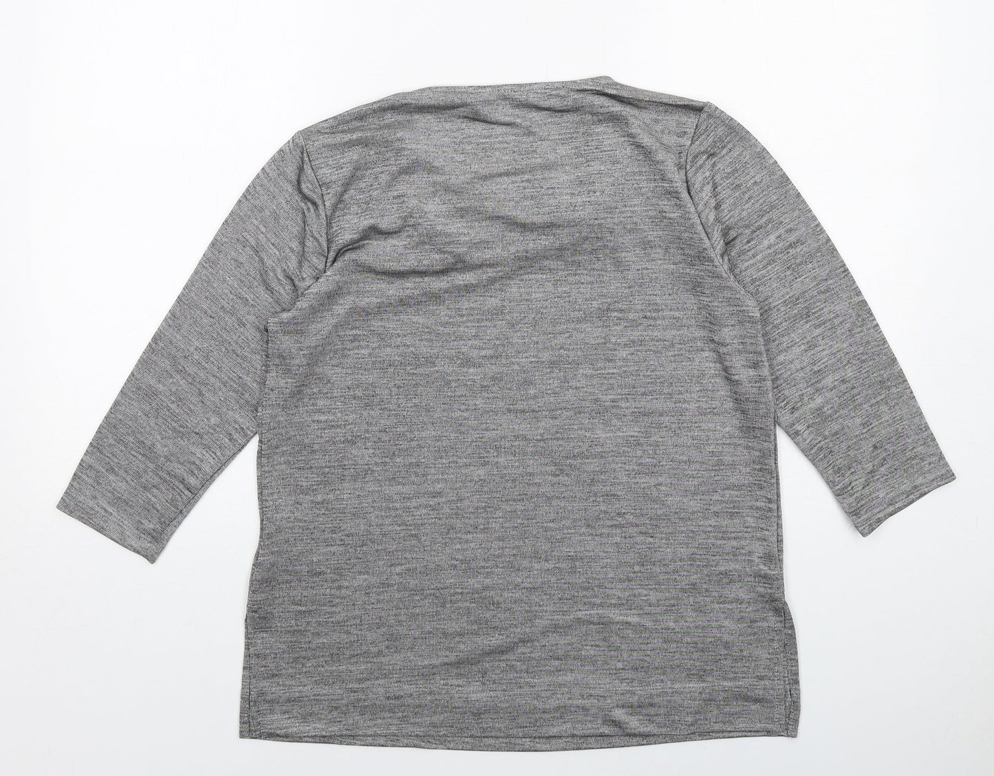 Womens UK Size M Rose & Olive Grey Basic Blouse