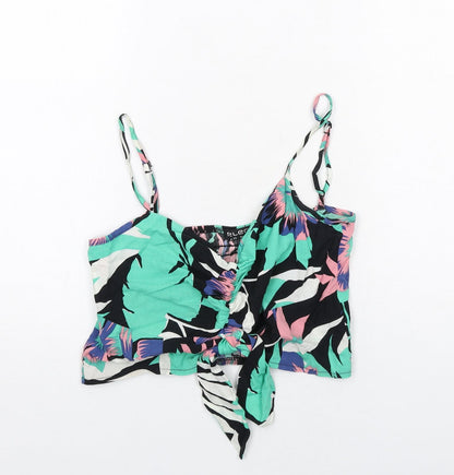 Womens UK Size 14 Select Multicoloured Cropped Tank