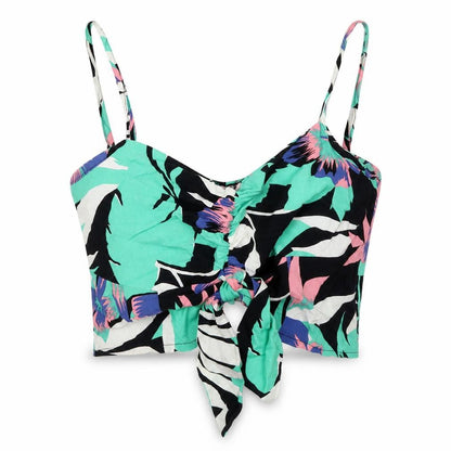 Womens UK Size 14 Select Multicoloured Cropped Tank