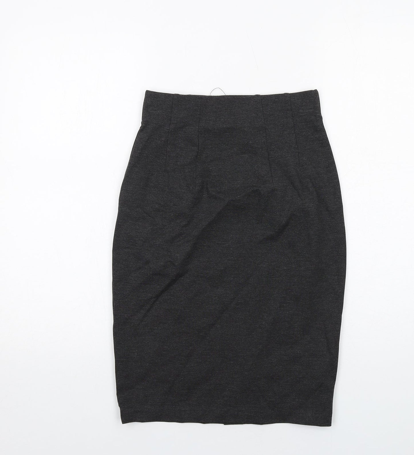 Marks and Spencer Womens Grey Viscose Straight & Pencil Skirt Size 6