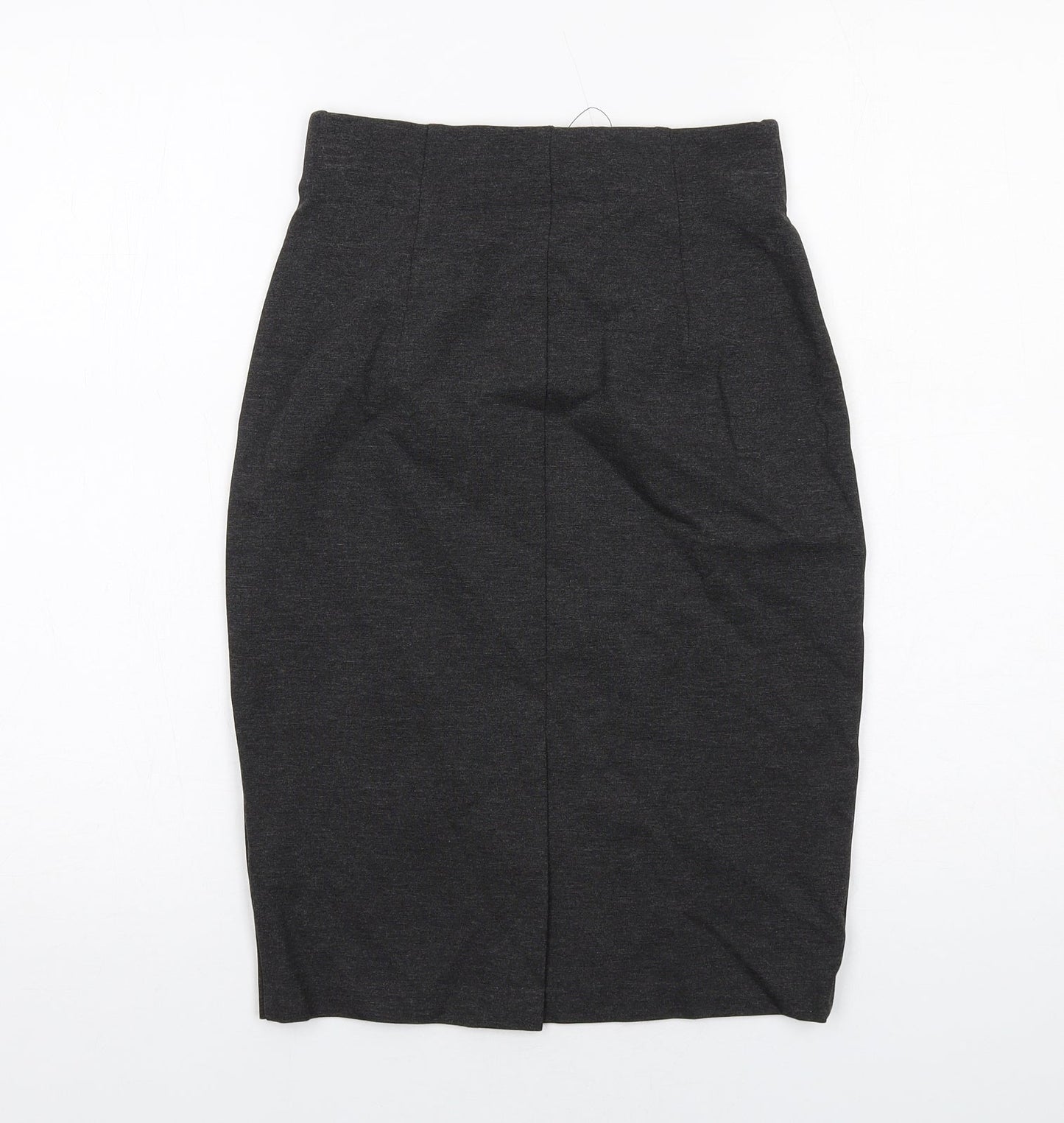 Marks and Spencer Womens Grey Viscose Straight & Pencil Skirt Size 6