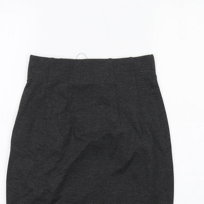 Marks and Spencer Womens Grey Viscose Straight & Pencil Skirt Size 6