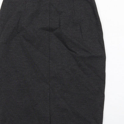 Marks and Spencer Womens Grey Viscose Straight & Pencil Skirt Size 6