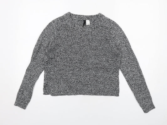 Womens UK Size XS H&M Black Pullover Jumper