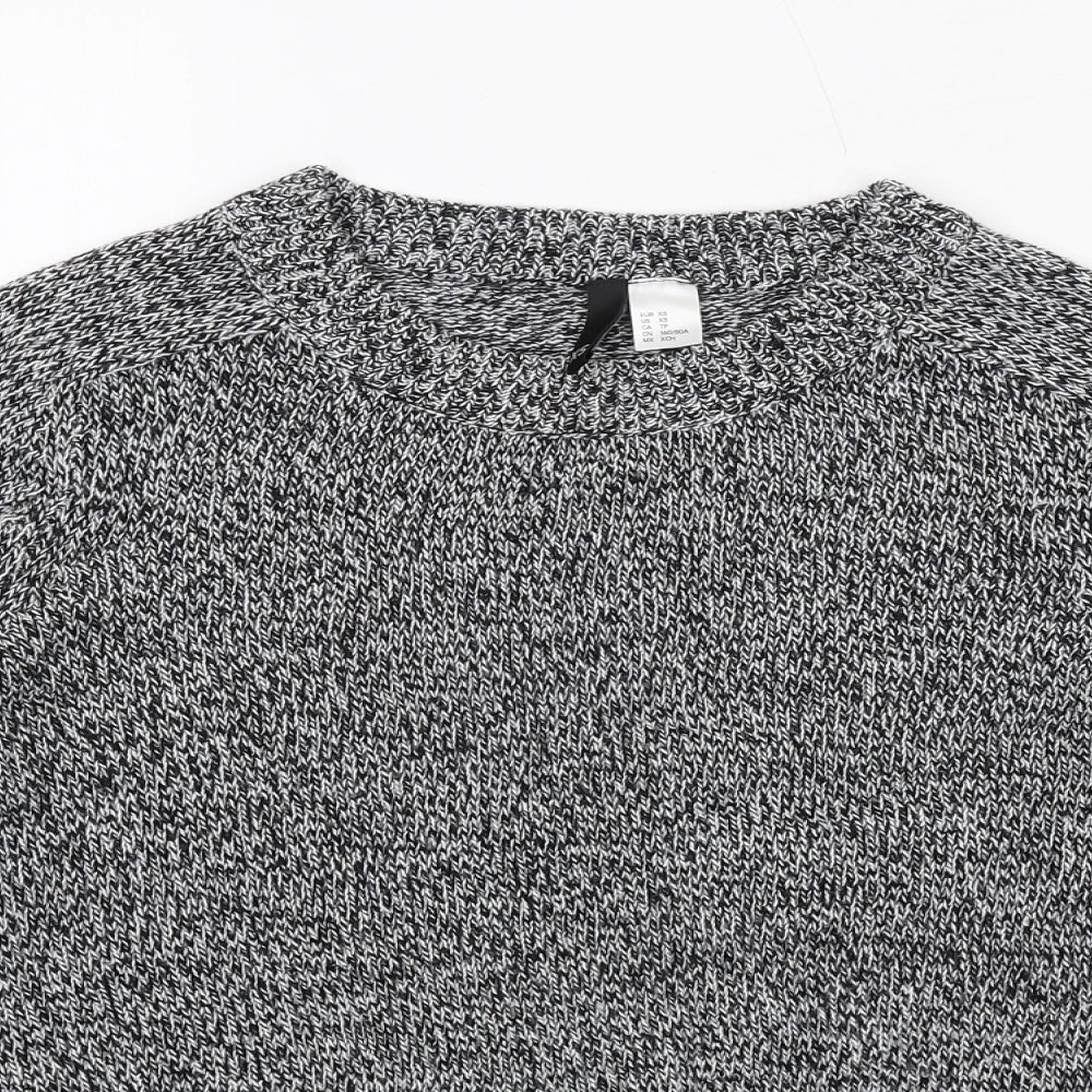 Womens UK Size XS H&M Black Pullover Jumper