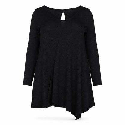 NEXT Womens Black Viscose Jumper Dress Size 12 Round Neck Pullover