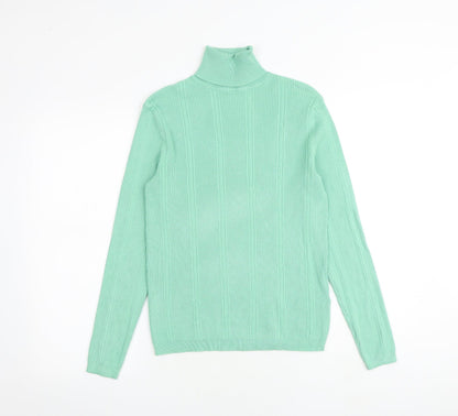 Womens UK Size 8 Marks and Spencer Green Pullover Jumper