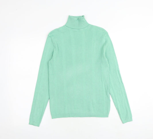 Womens UK Size 8 Marks and Spencer Green Pullover Jumper