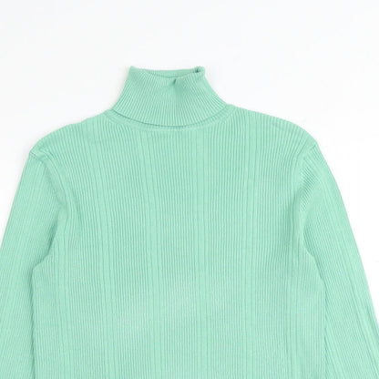 Womens UK Size 8 Marks and Spencer Green Pullover Jumper