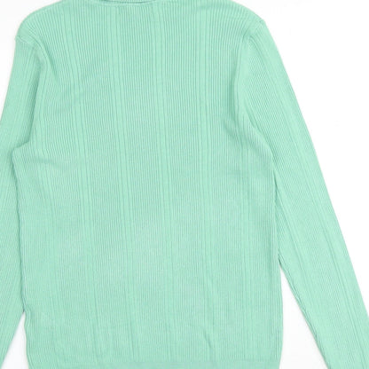 Womens UK Size 8 Marks and Spencer Green Pullover Jumper