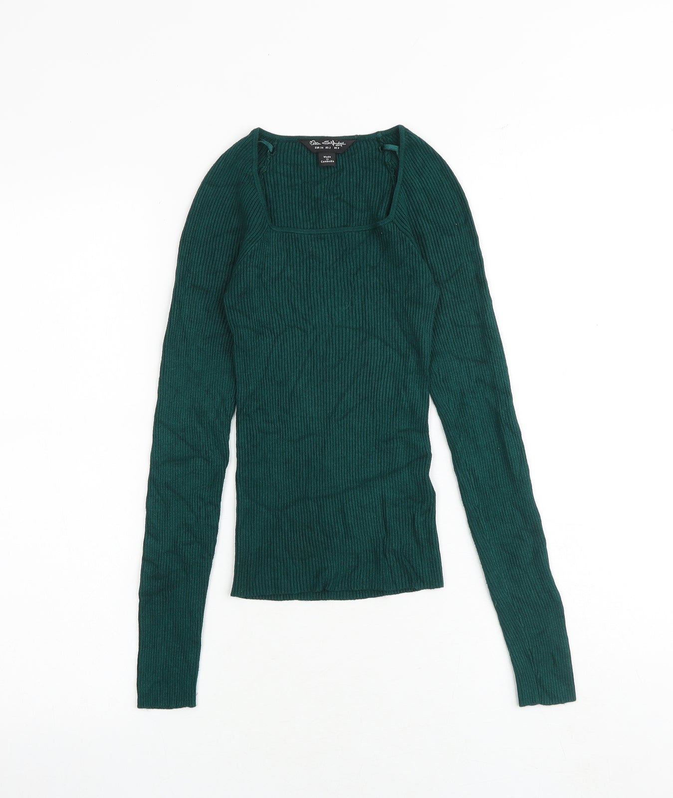 Womens UK Size 6 Miss Selfridge Green Pullover Jumper