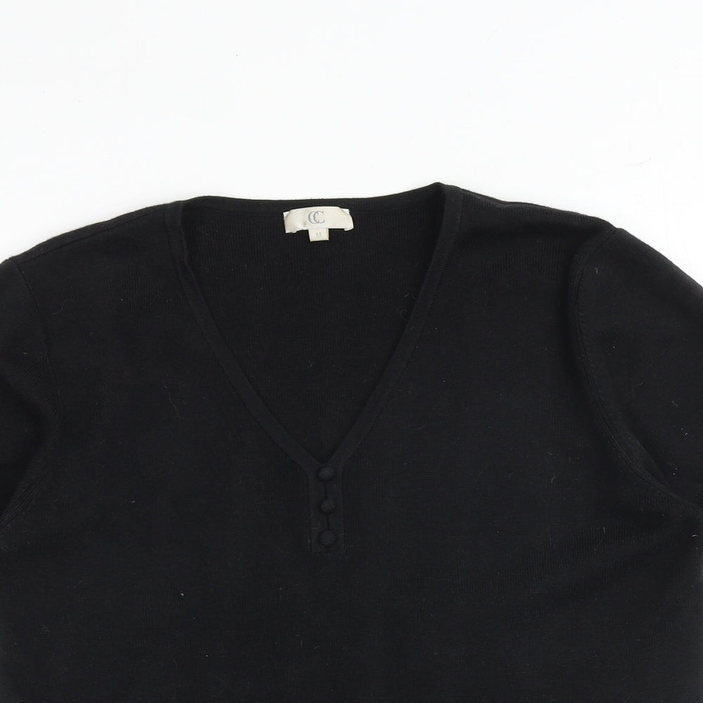 Womens UK Size M CC Black Pullover Jumper
