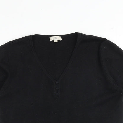Womens UK Size M CC Black Pullover Jumper