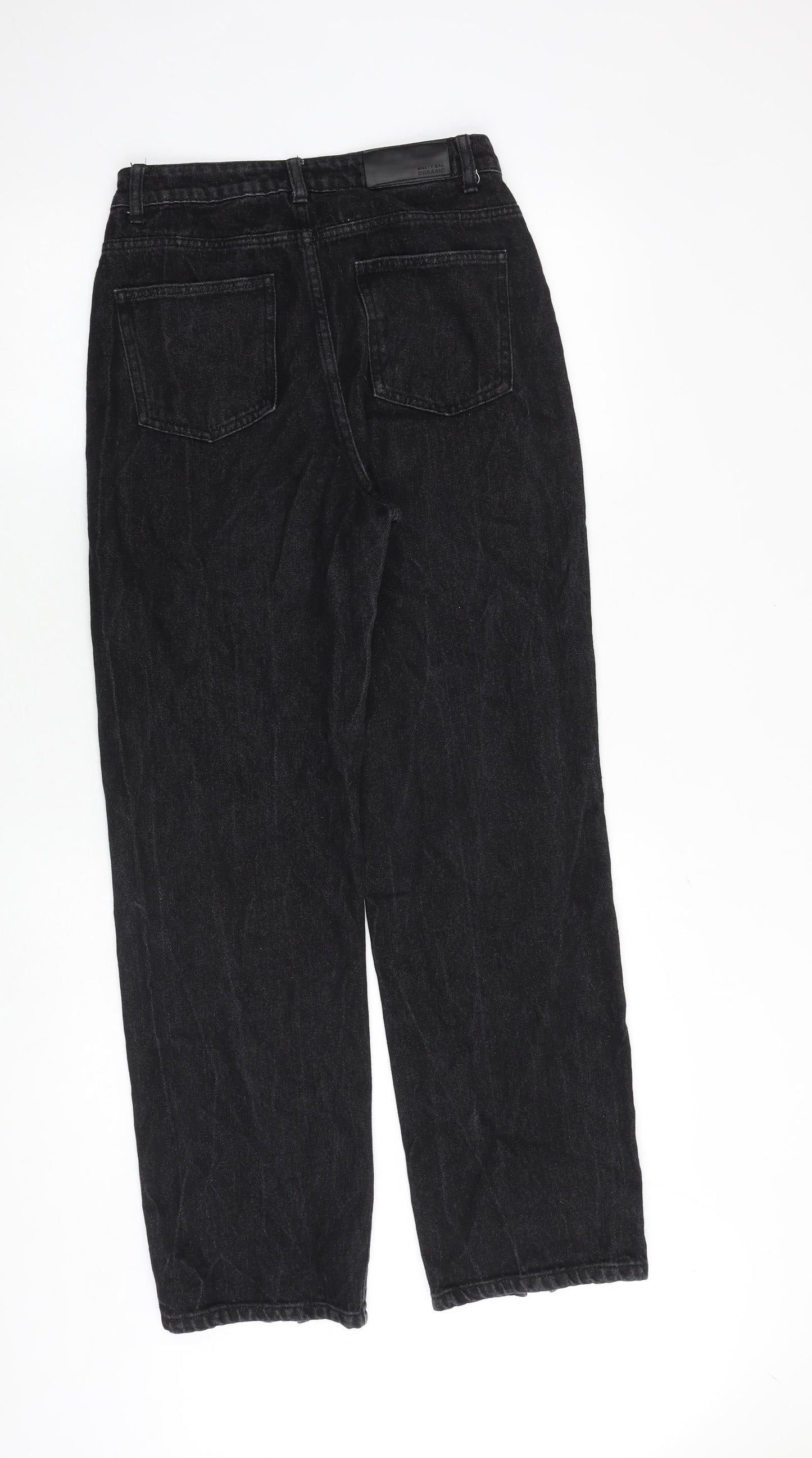 Nasty Gal Womens Black Cotton Mom Jeans Size 4 Regular Zip