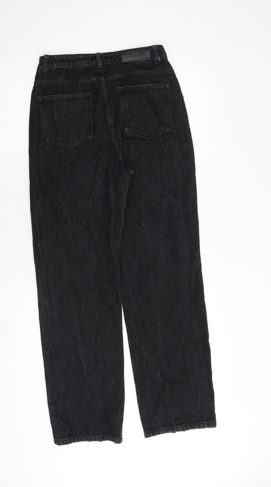 Nasty Gal Womens Black Cotton Mom Jeans Size 4 Regular Zip