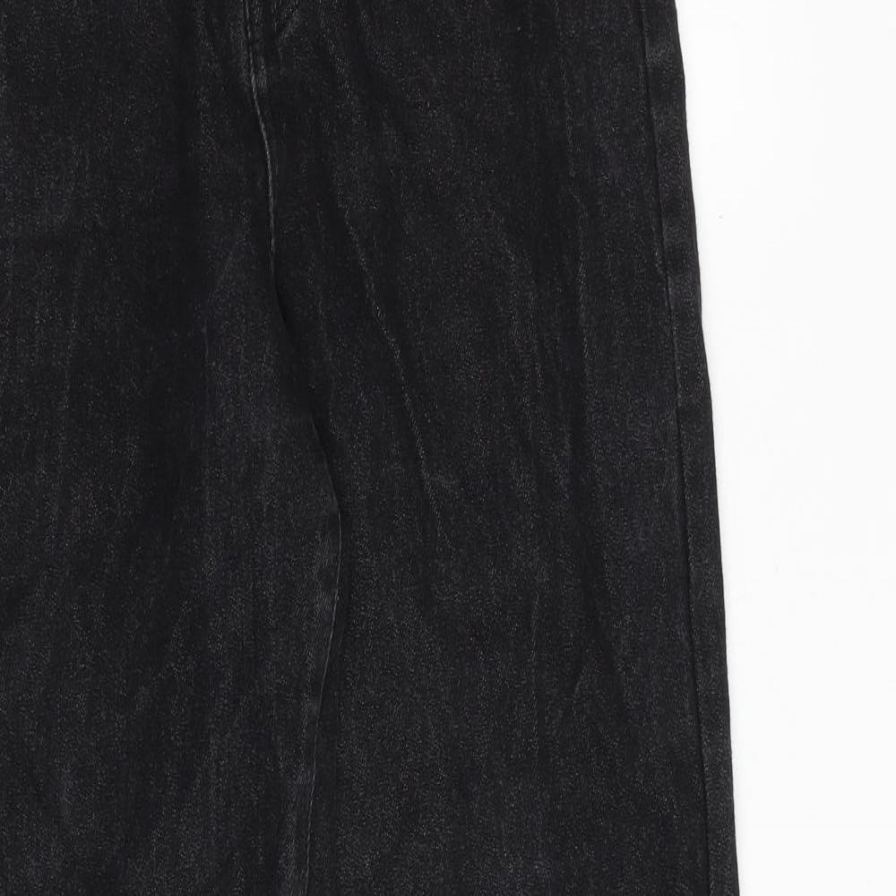 Nasty Gal Womens Black Cotton Mom Jeans Size 4 Regular Zip