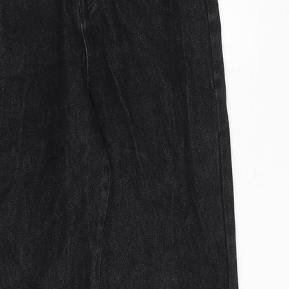 Nasty Gal Womens Black Cotton Mom Jeans Size 4 Regular Zip