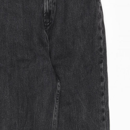 ASOS Womens Grey Cotton Tapered Jeans Size 26 in L32 in Regular Zip