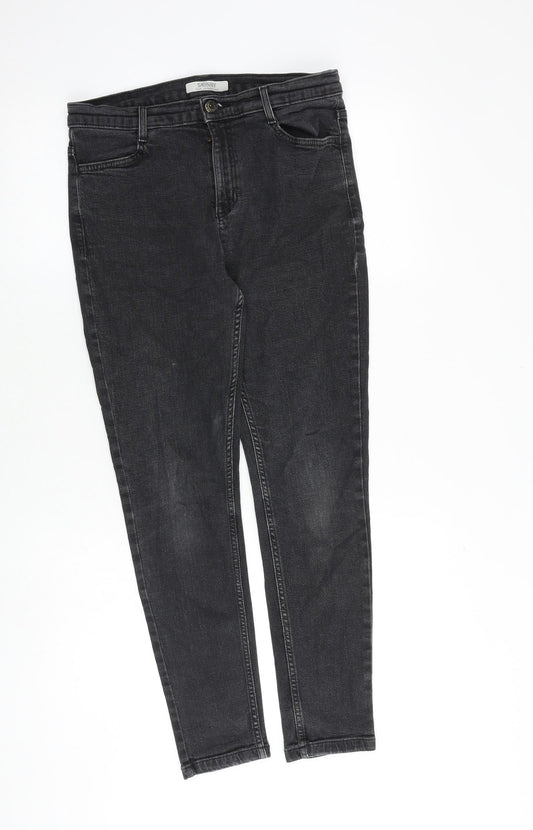 Womens UK Size 12 Marks and Spencer Slim Fit Skinny Grey Jeans