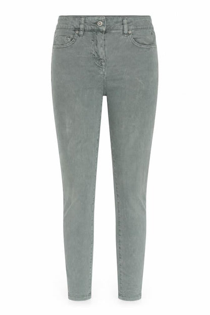 Womens UK Size 8 NEXT Slim Fit Tapered Green Jeans
