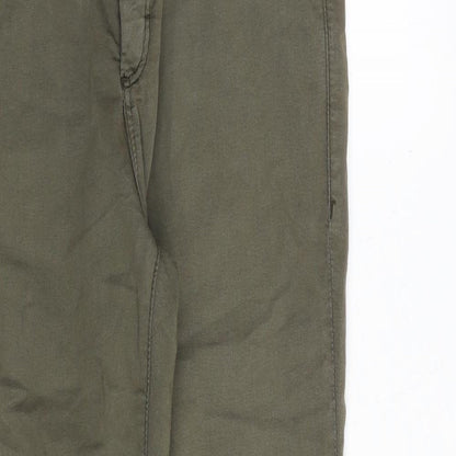 Topshop Womens Green Cotton Skinny Jeans Size 30 in L32 in Regular Zip
