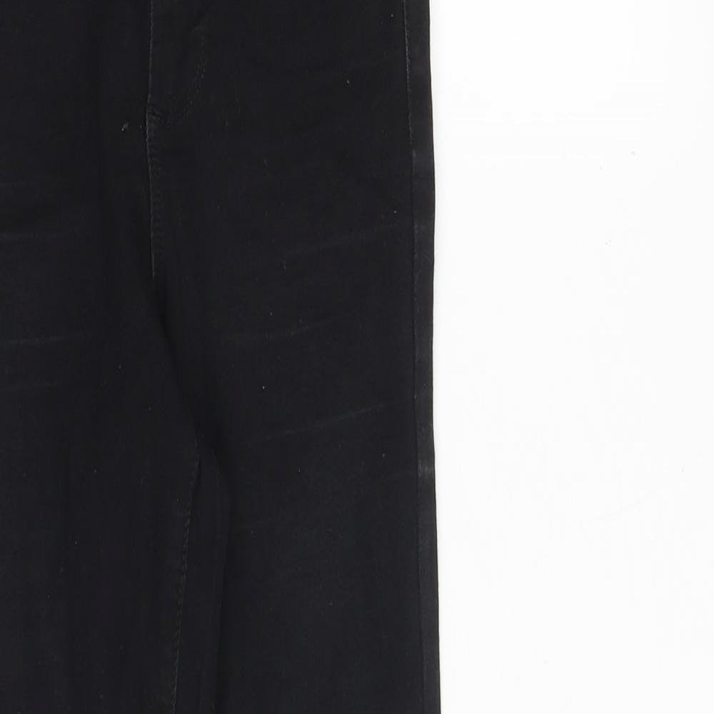 Denim & Co. Womens Black Cotton Skinny Jeans Size 6 Regular Zip