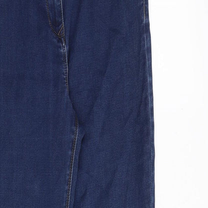 Premium Denim Collection Womens Blue Cotton Skinny Jeans Size 12 Extra-Slim Zip