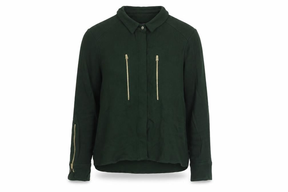 Zara Womens Green Jacket Size S Snap