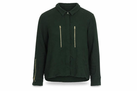 Zara Womens Green Jacket Size S Snap