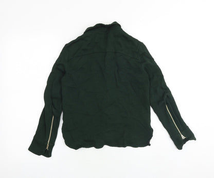 Zara Womens Green Jacket Size S Snap