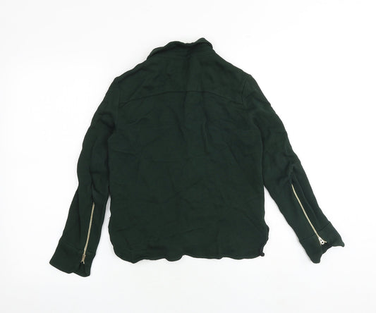 Zara Womens Green Jacket Size S Snap