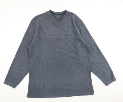 Mens UK Size M Maine Blue Pullover Sweatshirt