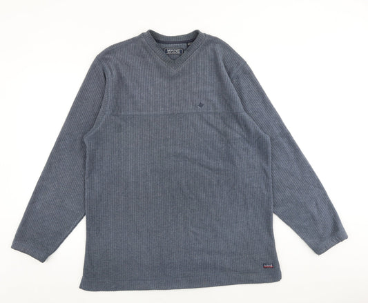 Mens UK Size M Maine Blue Pullover Sweatshirt