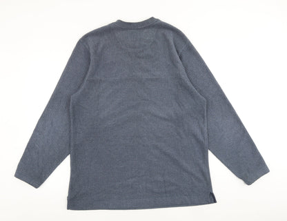 Mens UK Size M Maine Blue Pullover Sweatshirt