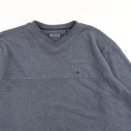 Mens UK Size M Maine Blue Pullover Sweatshirt