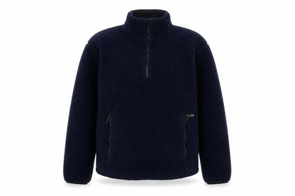 NX Sport Womens Blue Acrylic Pullover Sweatshirt Size S Zip