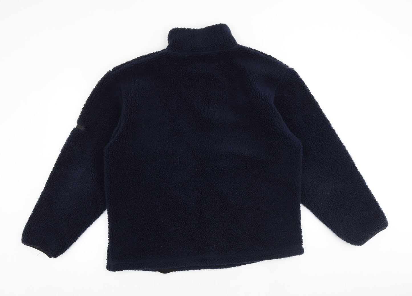 NX Sport Womens Blue Acrylic Pullover Sweatshirt Size S Zip