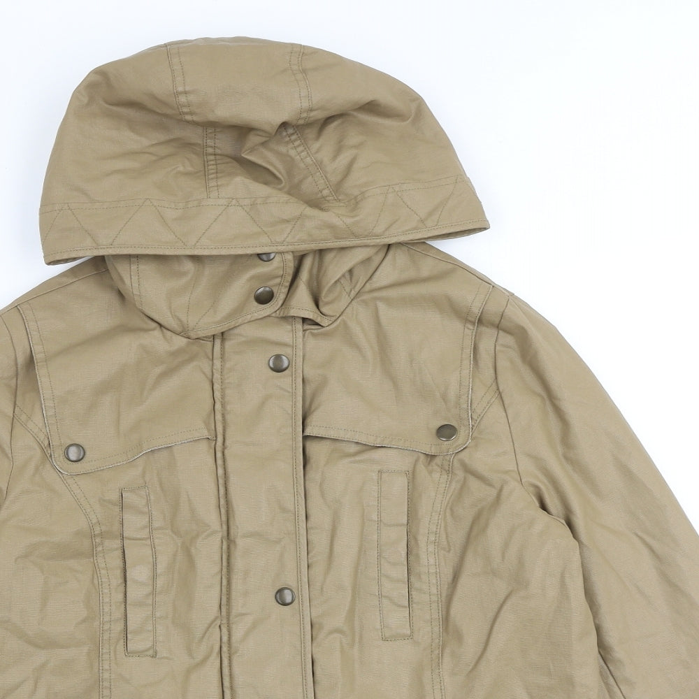 Indigo Womens Brown Jacket Size 12 Zip