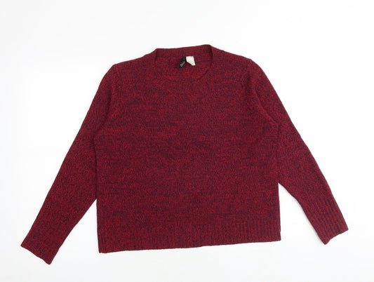 Womens UK Size M H&M Red Pullover Jumper