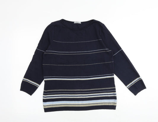 Womens UK Size 12 Marks and Spencer Blue Pullover Jumper
