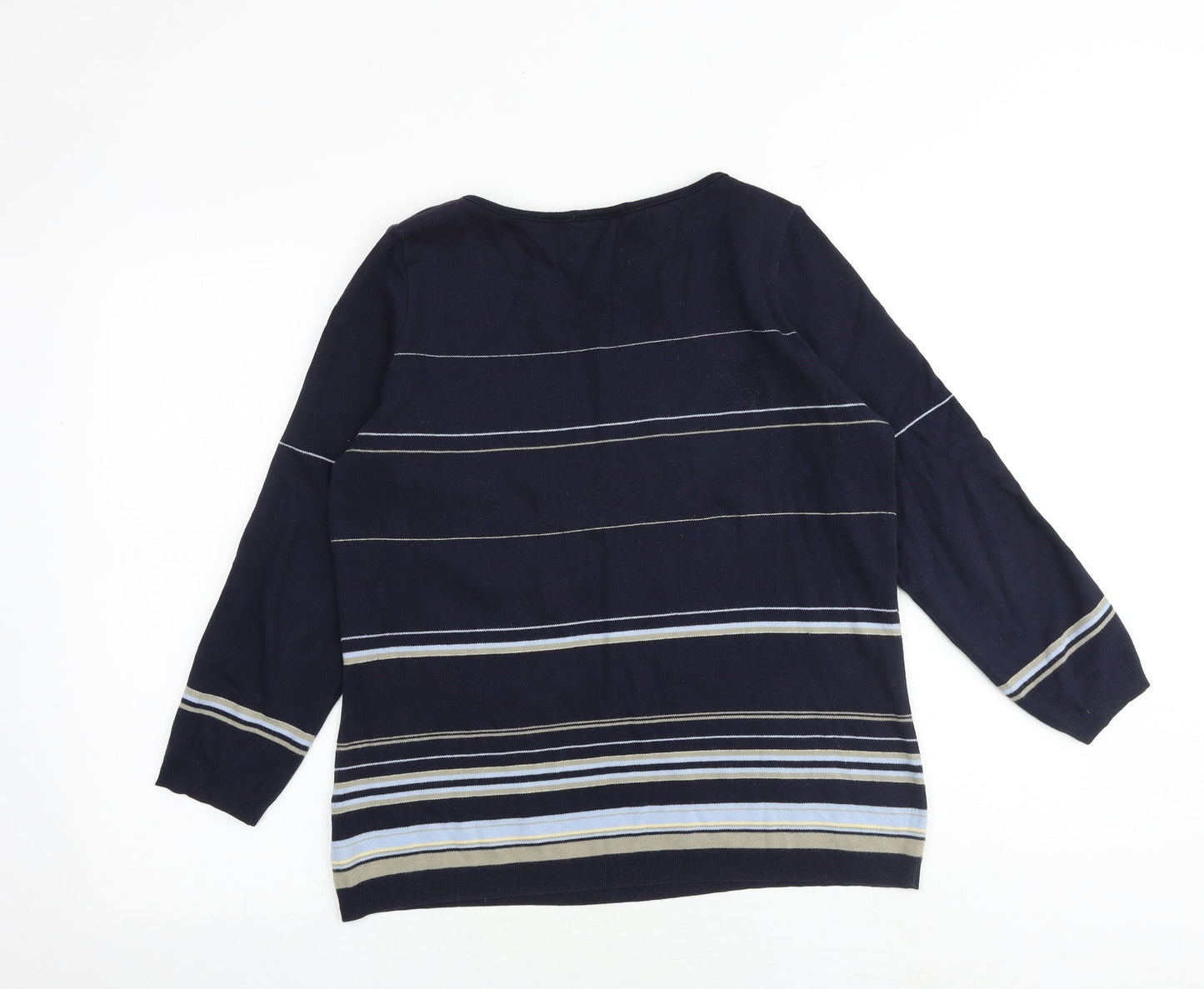 Womens UK Size 12 Marks and Spencer Blue Pullover Jumper