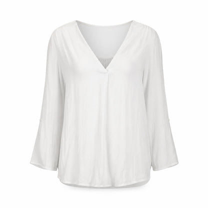 Womens UK Size XS Stradivarius White Basic Blouse