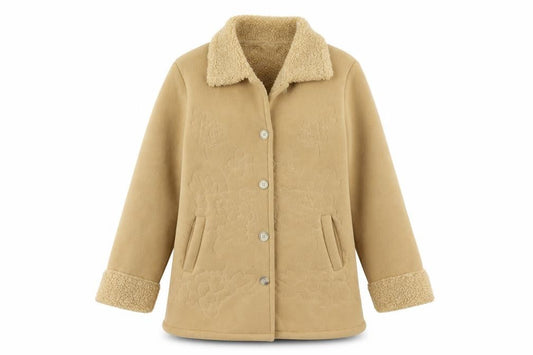 Womens UK Size 12 Classics Beige Overcoat